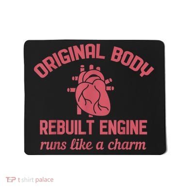 Funny Open Heart Bypass Surgery Recovery Get Well Gift Mousepad