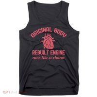 Funny Open Heart Bypass Surgery Recovery Get Well Gift Tank Top thumb 0