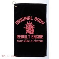 Funny Open Heart Bypass Surgery Recovery Get Well Gift Golf Towel thumb 0