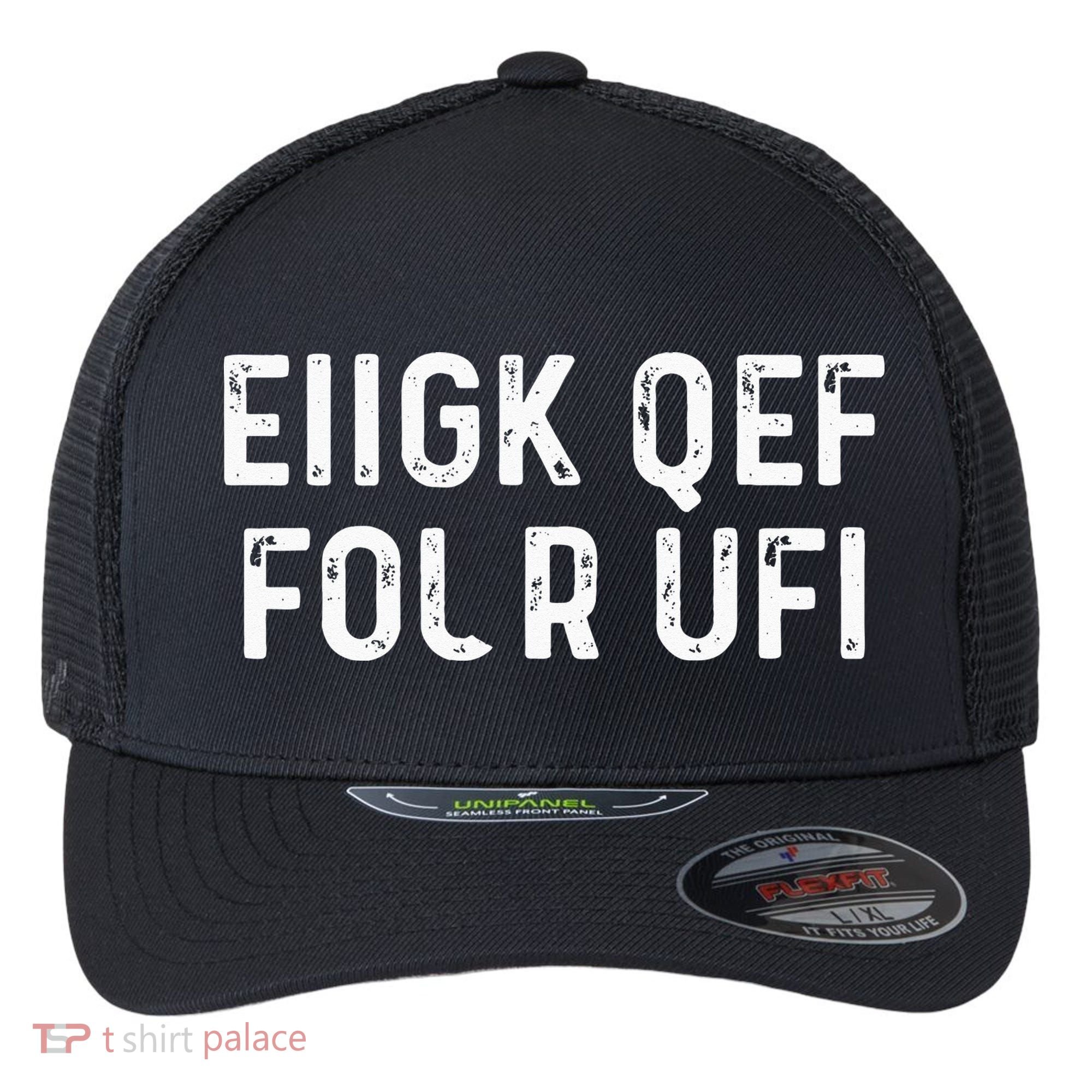 Fuck Off Hidden Message Funny Flexfit Unipanel Trucker Cap