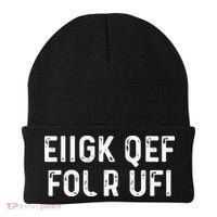 Fuck Off Hidden Message Funny Beanie thumb 0