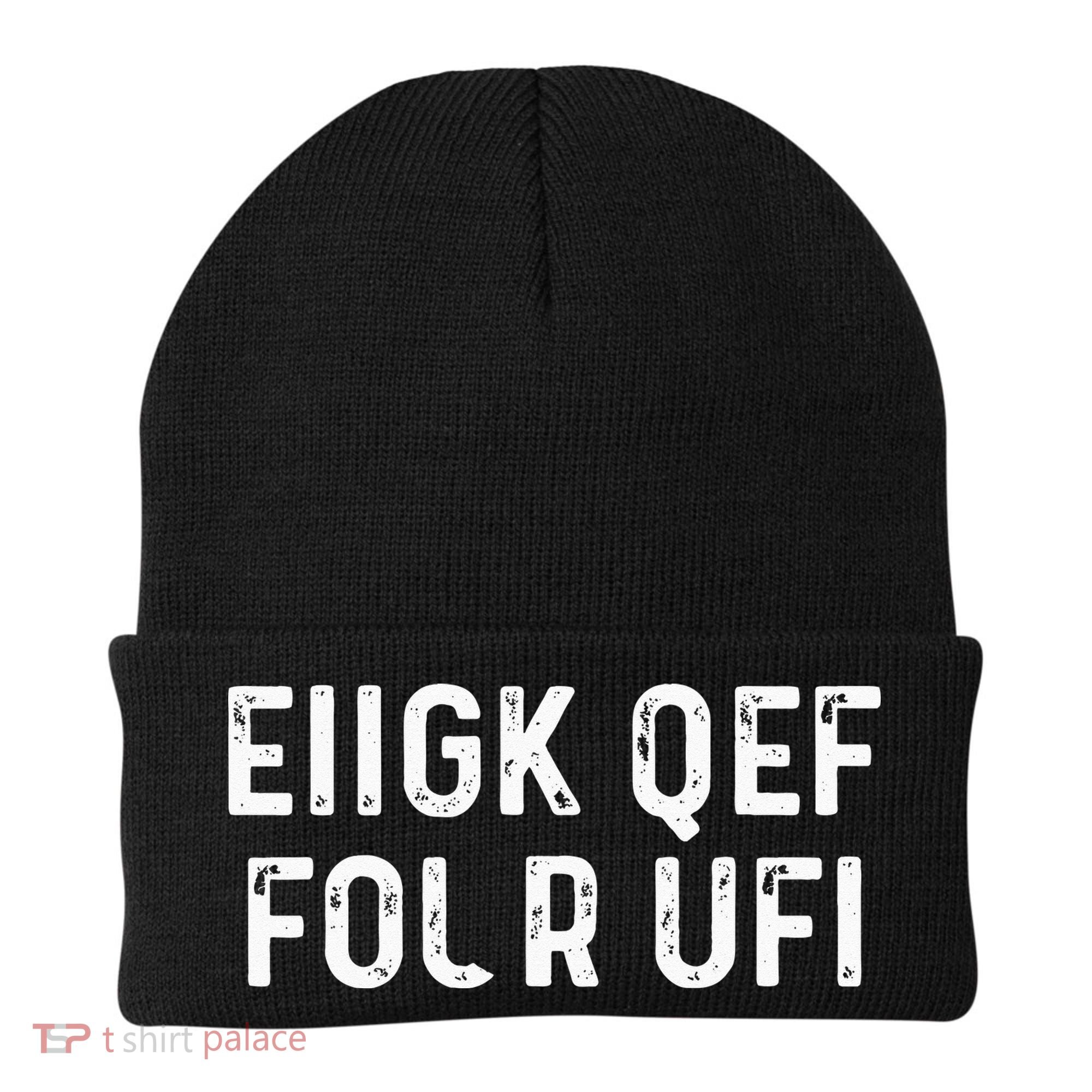 Fuck Off Hidden Message Funny Beanie