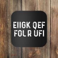 Fuck Off Hidden Message Funny Coaster thumb 0