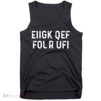 Fuck Off Hidden Message Funny Tank Top thumb 0