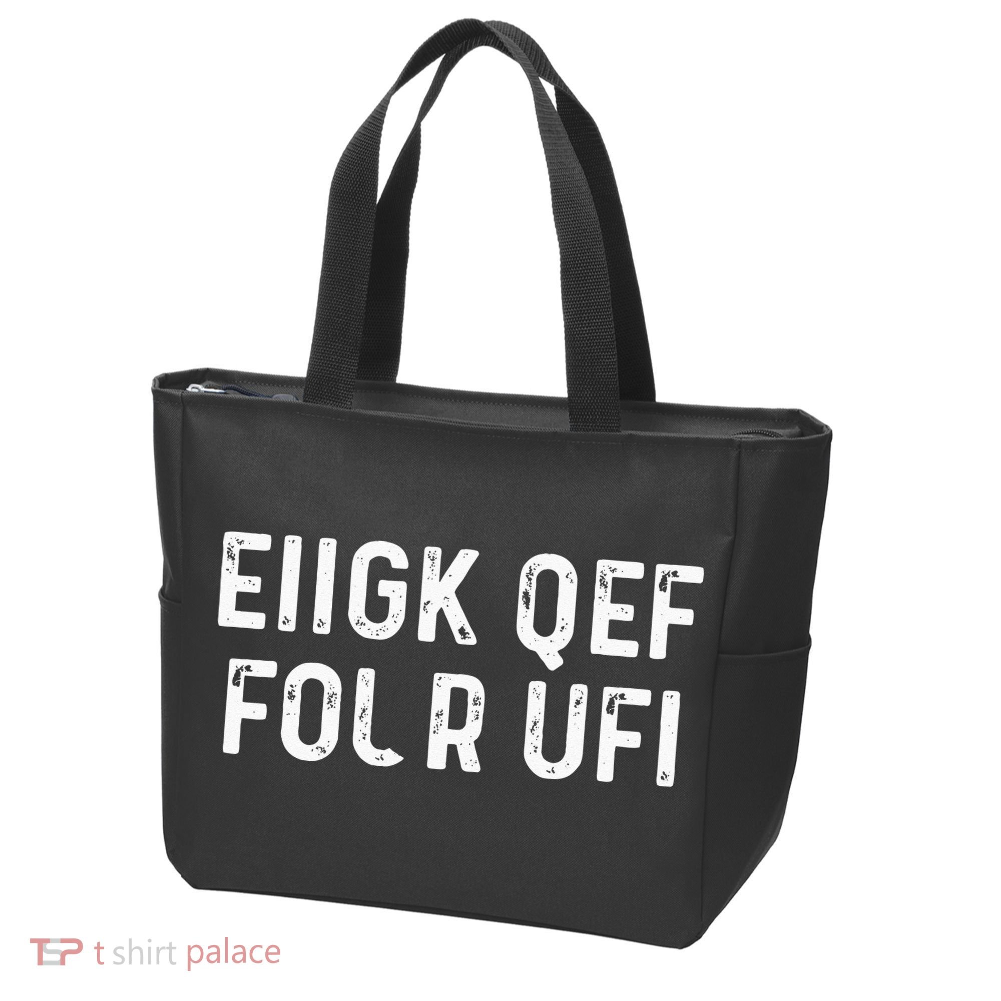 Fuck Off Hidden Message Funny Tote Bag