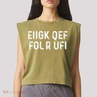 Fuck Off Hidden Message Funny Garment-Dyed Women's Muscle Tee thumb 2