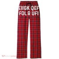 Fuck Off Hidden Message Funny Women's Flannel Plaid Pajama Pants thumb 0