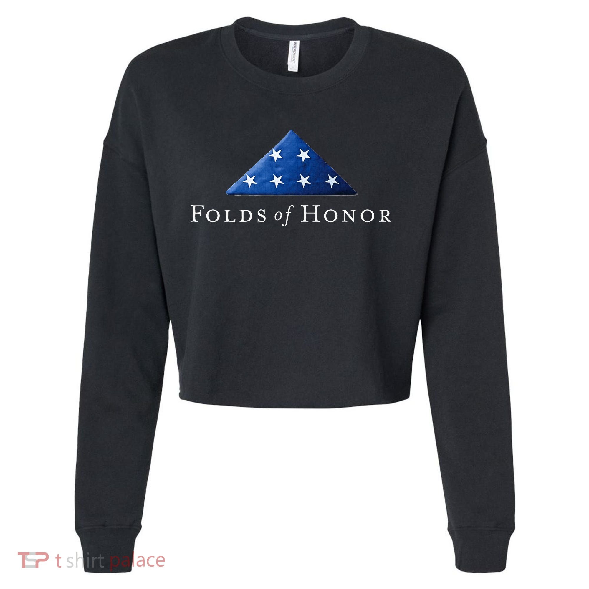 Folds Of Honor Cropped Pullover Crew