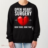 Funny Open Heart Surgery Art For Men Women CHD Surgery Lover Women's Sweatshirt thumb 0