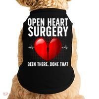 Funny Open Heart Surgery Art For Men Women CHD Surgery Lover Doggie Tank thumb 0