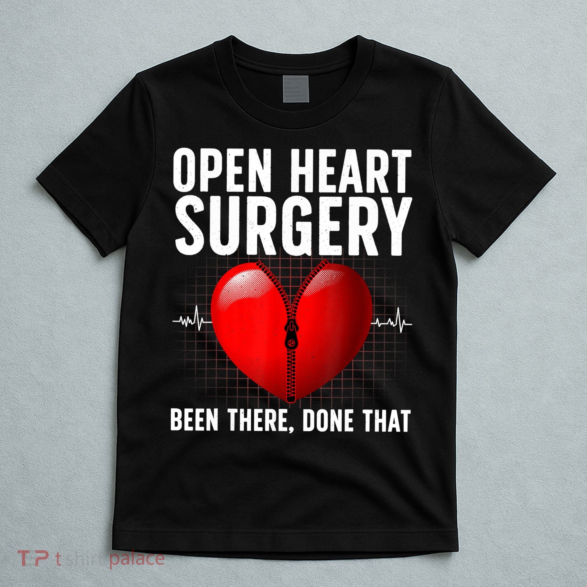 Funny Open Heart Surgery Art For Men Women CHD Surgery Lover T-Shirt