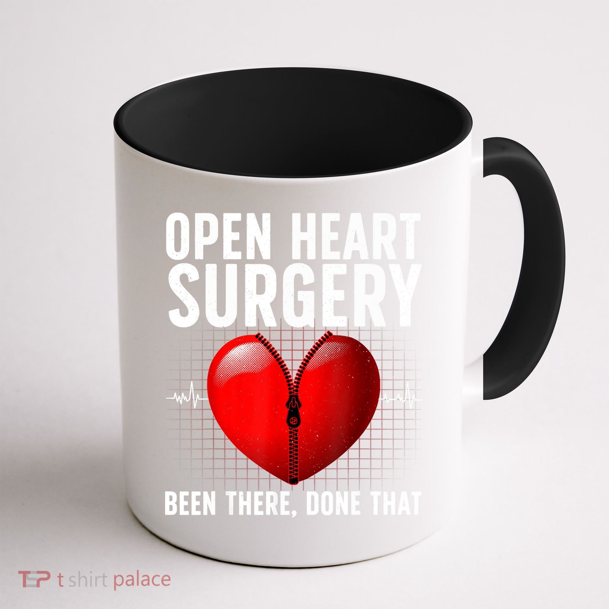 Funny Open Heart Surgery Art For Men Women CHD Surgery Lover Coffee Mug