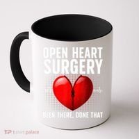 Funny Open Heart Surgery Art For Men Women CHD Surgery Lover Coffee Mug thumb 0