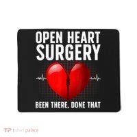 Funny Open Heart Surgery Art For Men Women CHD Surgery Lover Mousepad thumb 0