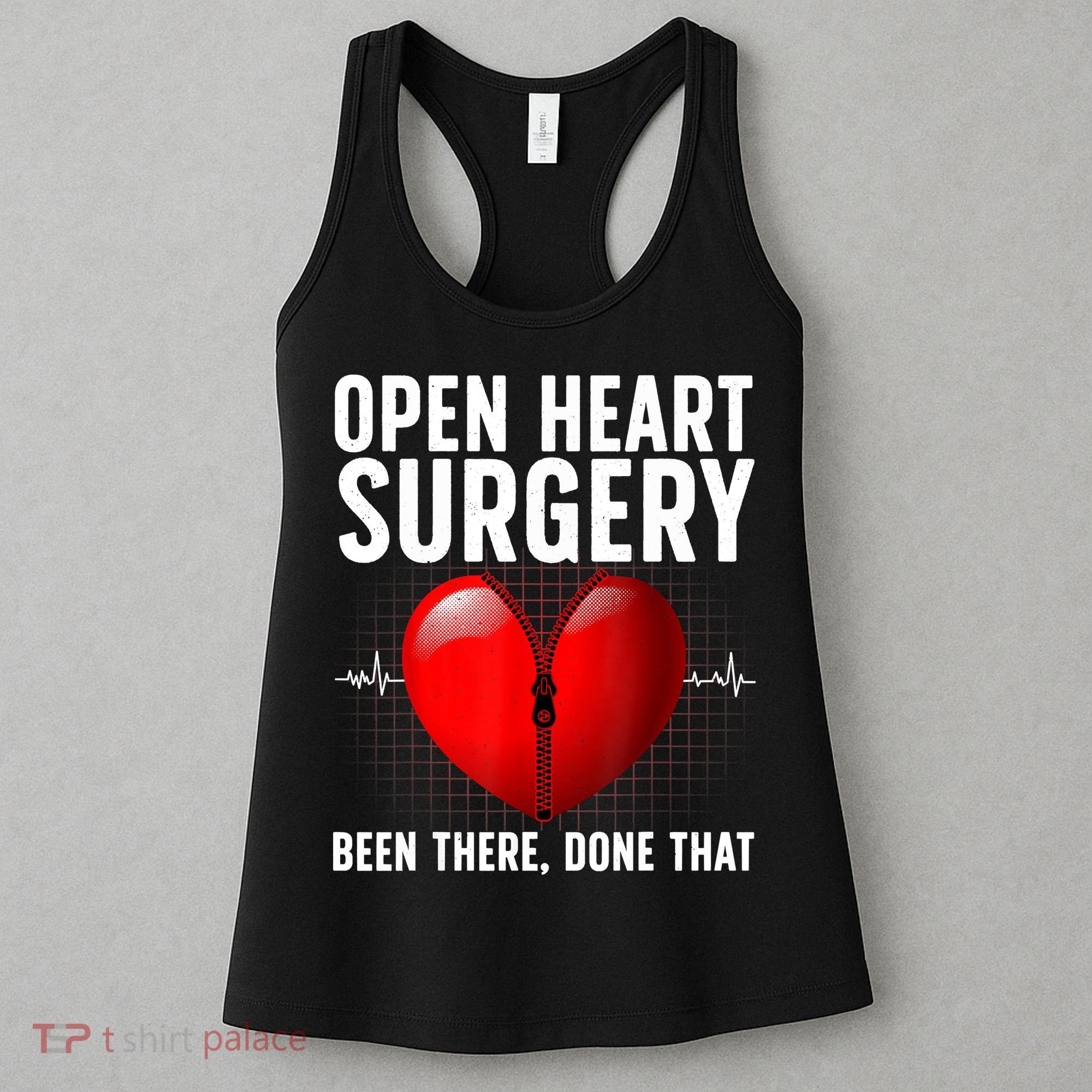 Funny Open Heart Surgery Art For Men Women CHD Surgery Lover Women's Tank Top