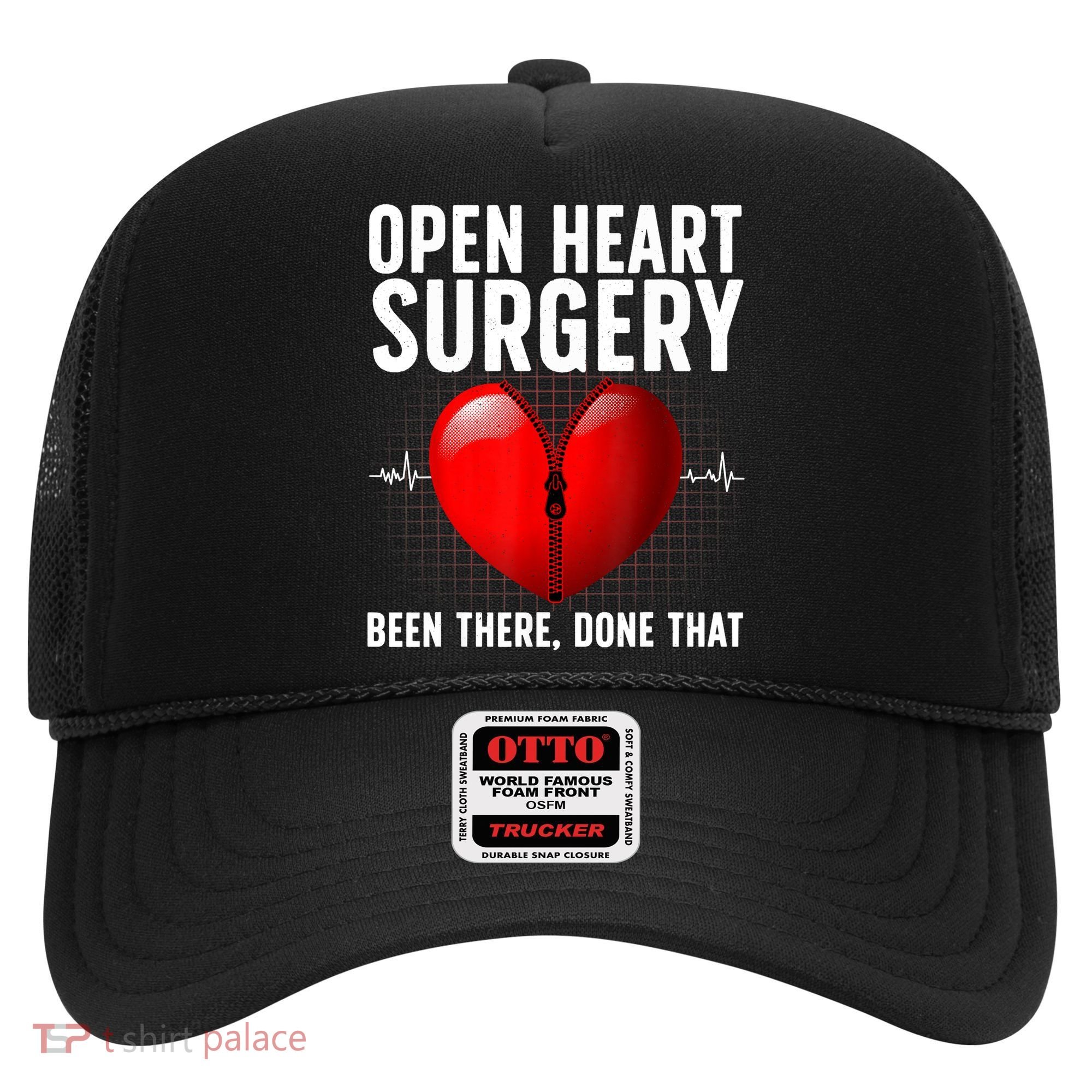 Funny Open Heart Surgery Art For Men Women CHD Surgery Lover Hat