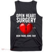 Funny Open Heart Surgery Art For Men Women CHD Surgery Lover Tank Top thumb 0