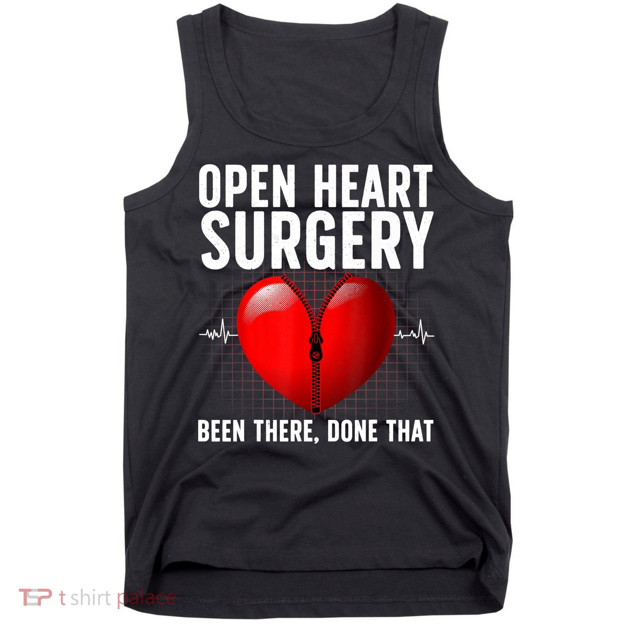 Funny Open Heart Surgery Art For Men Women CHD Surgery Lover Tank Top