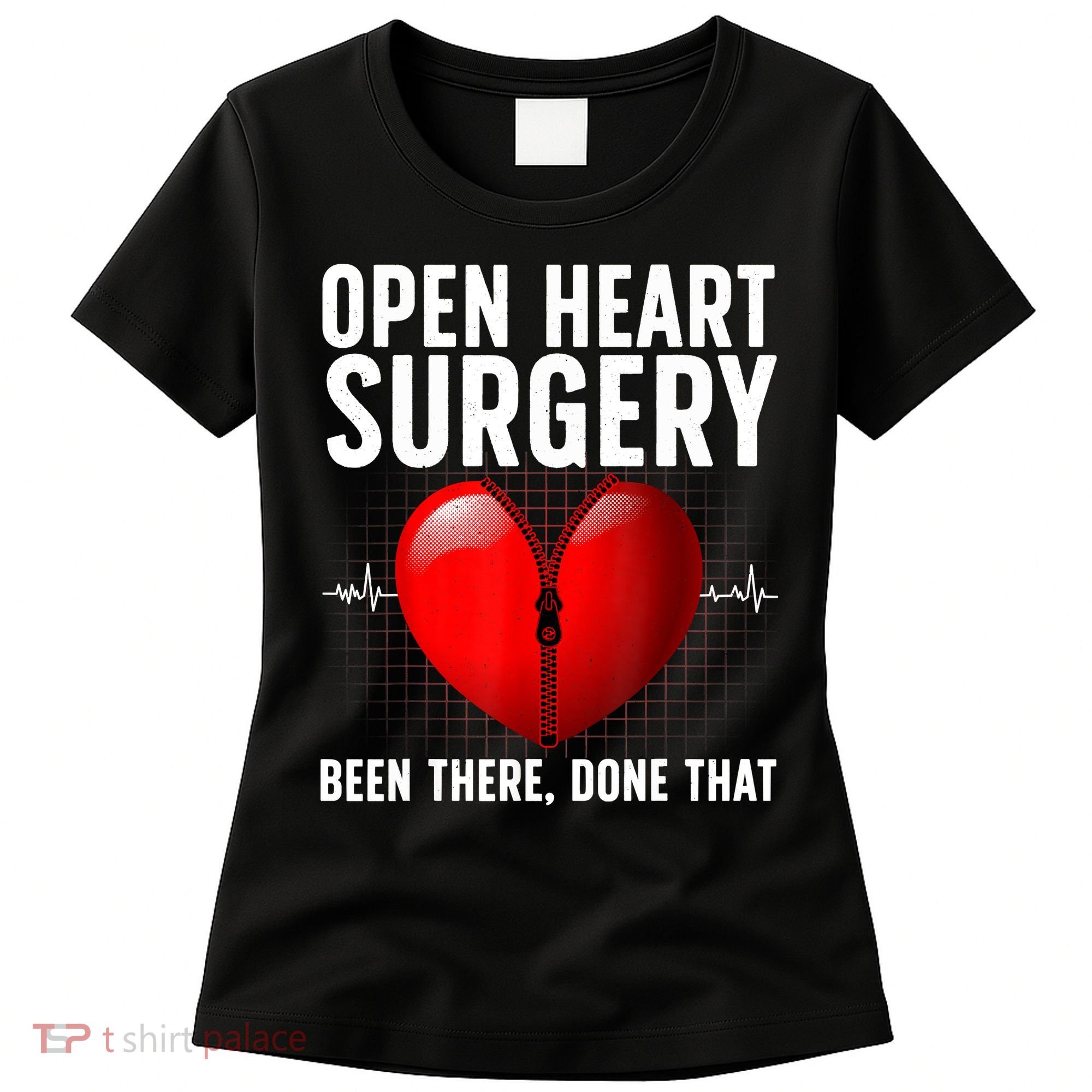 Funny Open Heart Surgery Art For Men Women CHD Surgery Lover Women's T-Shirt