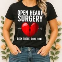 Funny Open Heart Surgery Art For Men Women CHD Surgery Lover Women's T-Shirt thumb 2