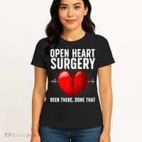 Funny Open Heart Surgery Art For Men Women CHD Surgery Lover Women's T-Shirt thumb 4