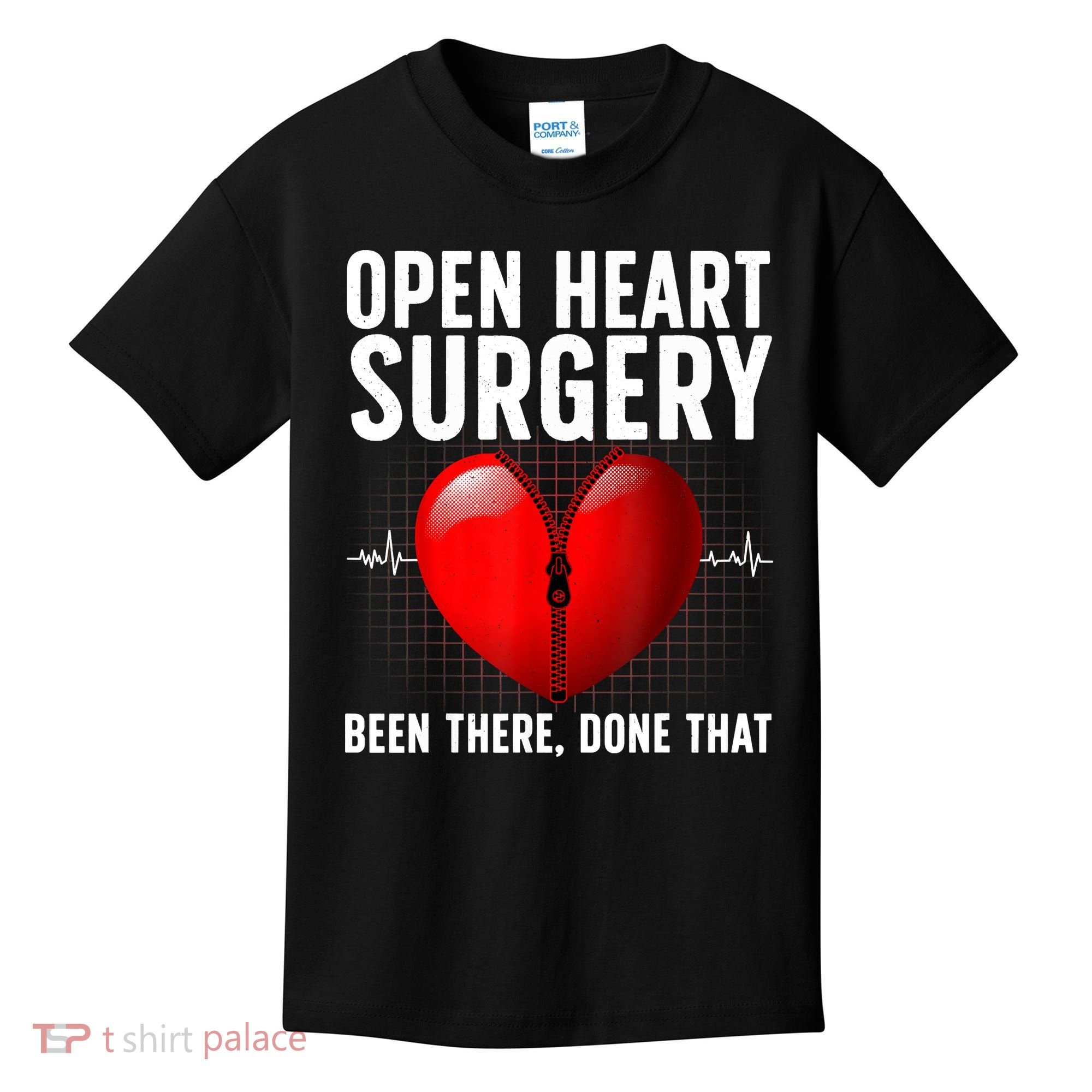 Funny Open Heart Surgery Art For Men Women CHD Surgery Lover Kids T-Shirt