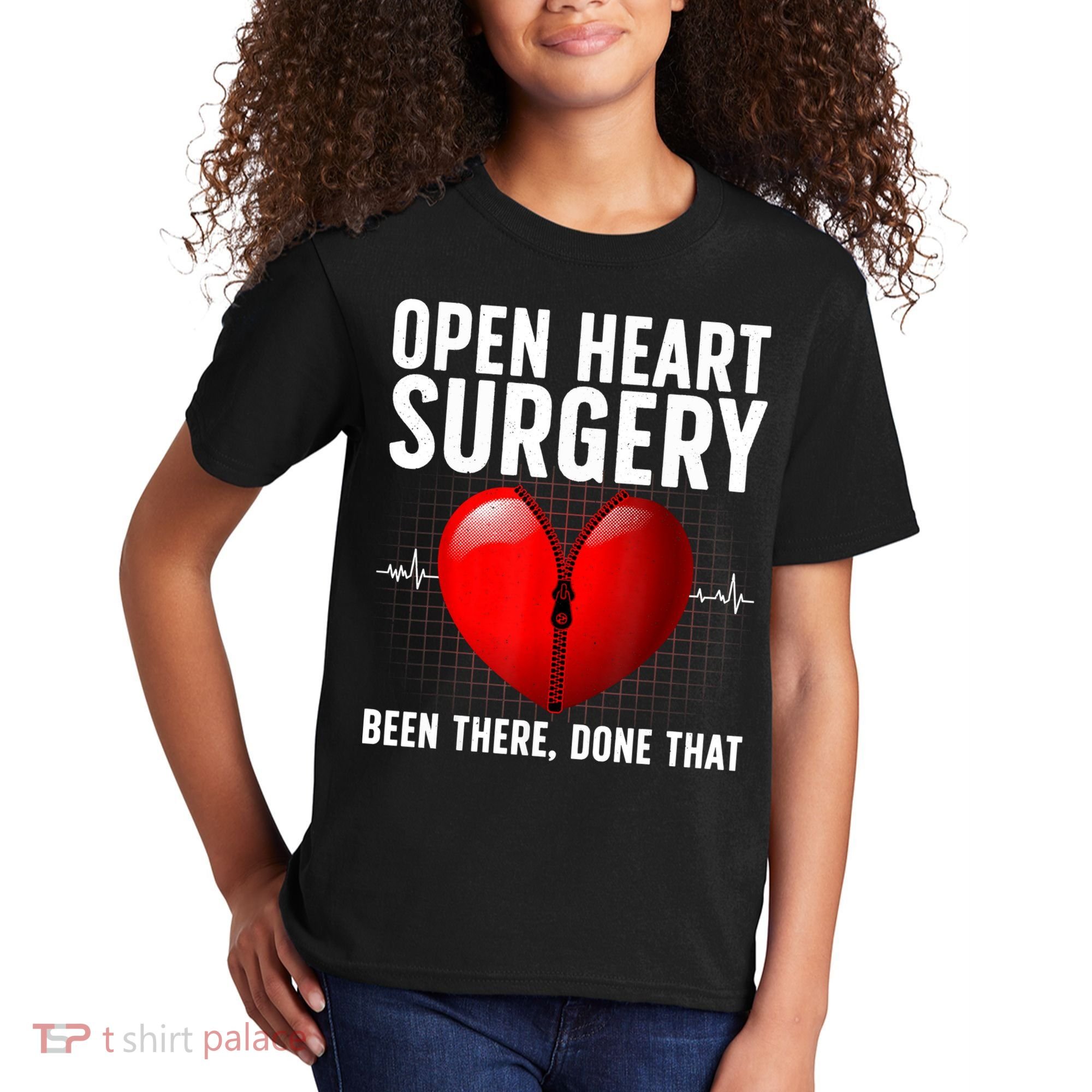 Funny Open Heart Surgery Art For Men Women CHD Surgery Lover Kids T-Shirt