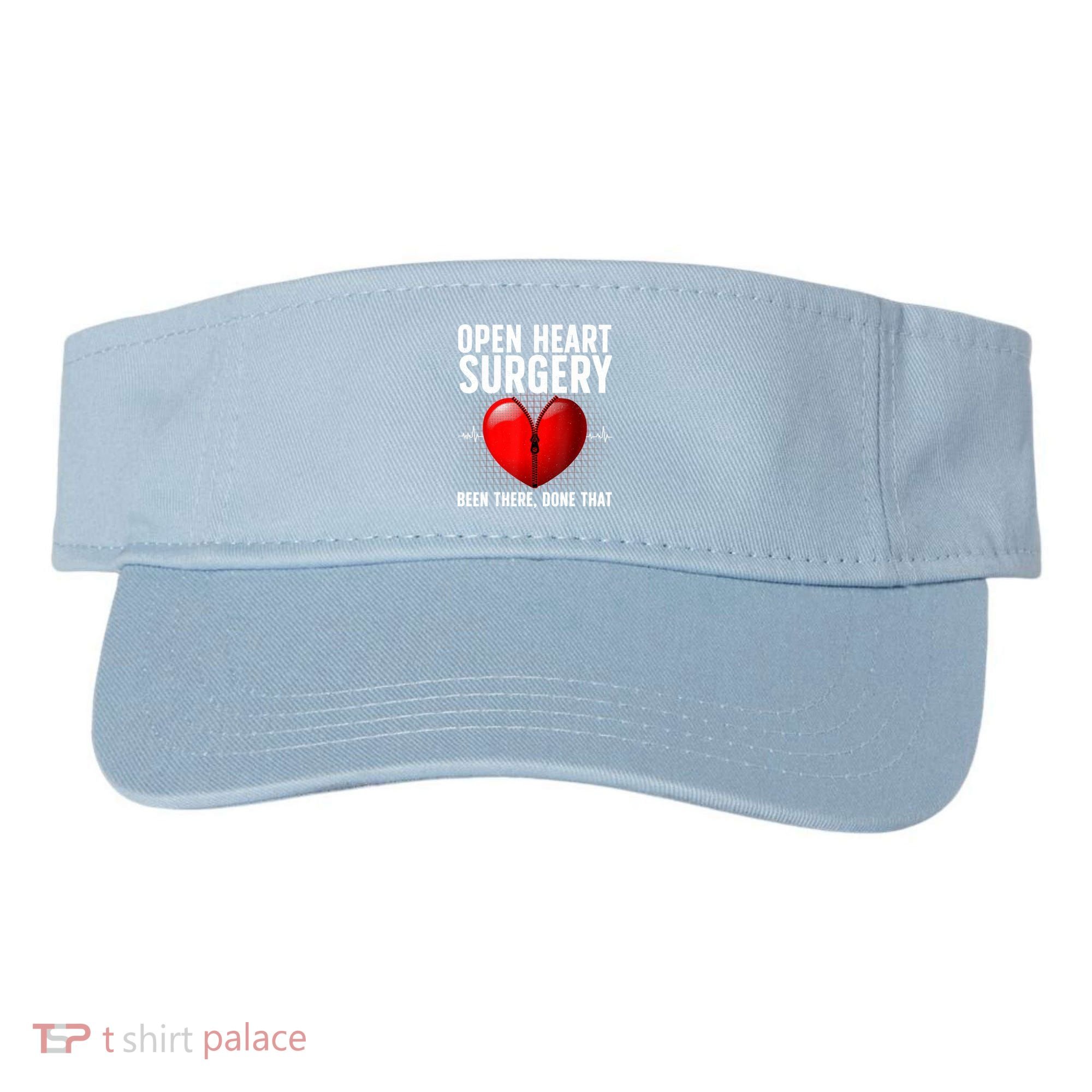Funny Open Heart Surgery Art For Men Women CHD Surgery Lover Visor