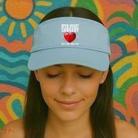 Funny Open Heart Surgery Art For Men Women CHD Surgery Lover Visor thumb 2