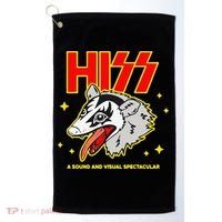Funny Opossum Hiss A Sound And Visual Spectacular Gift Golf Towel thumb 0