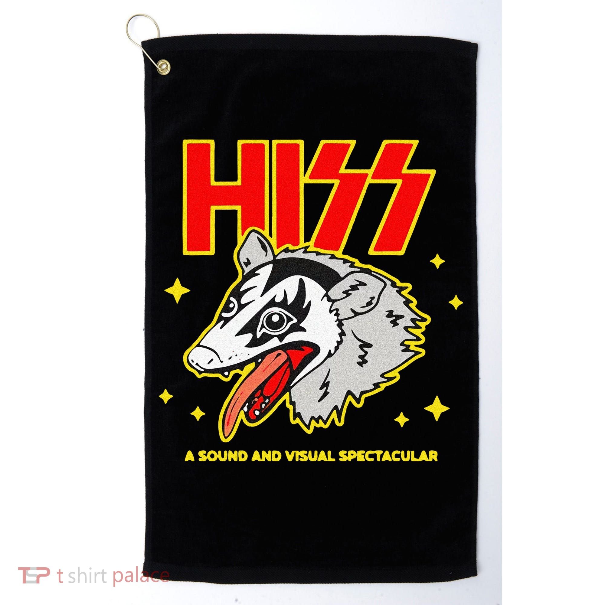 Funny Opossum Hiss A Sound And Visual Spectacular Gift Golf Towel