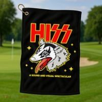 Funny Opossum Hiss A Sound And Visual Spectacular Gift Golf Towel thumb 1