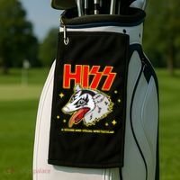 Funny Opossum Hiss A Sound And Visual Spectacular Gift Golf Towel thumb 2