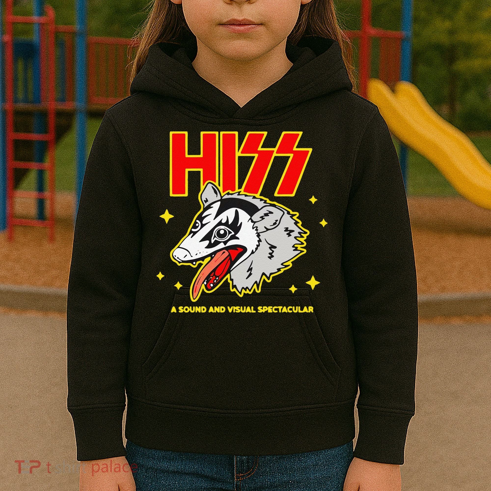 Funny Opossum Hiss A Sound And Visual Spectacular Gift Kids Hoodie