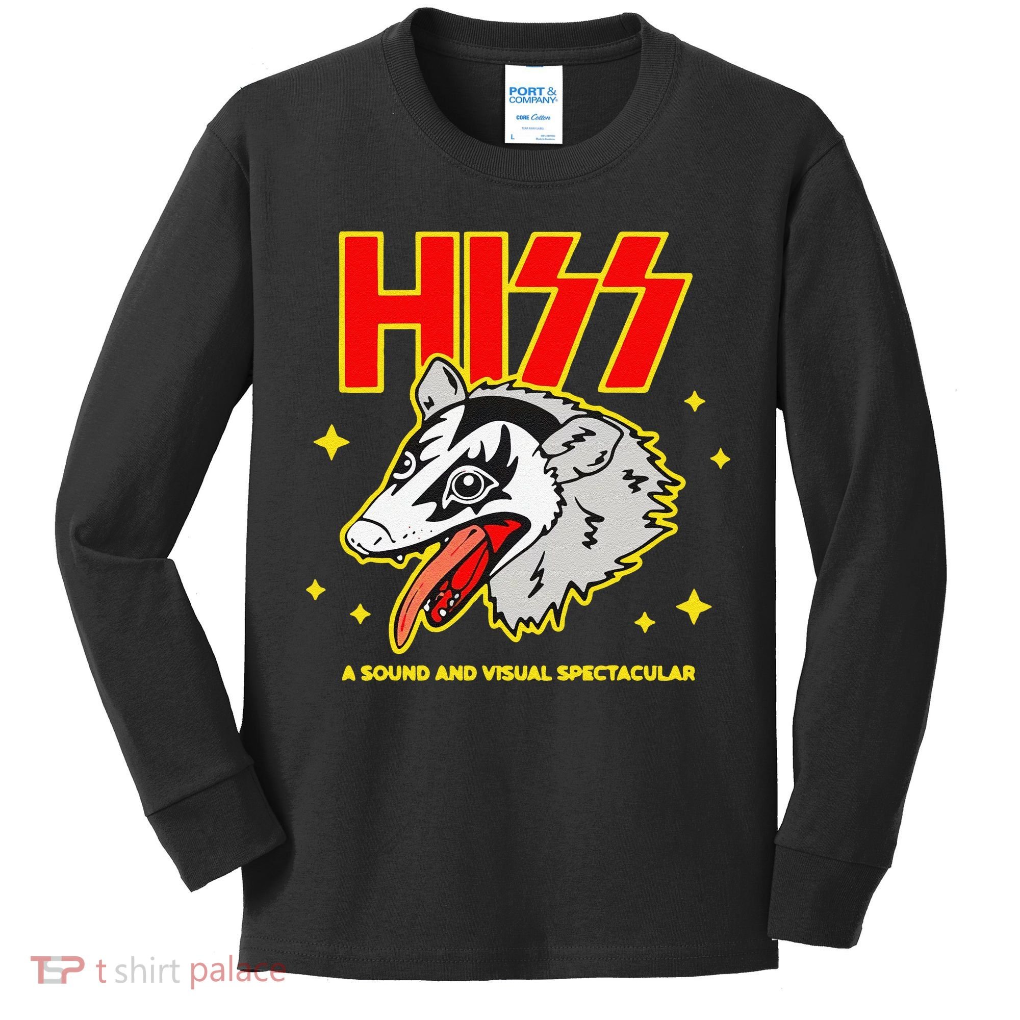 Funny Opossum Hiss A Sound And Visual Spectacular Gift Kids Long Sleeve Shirt