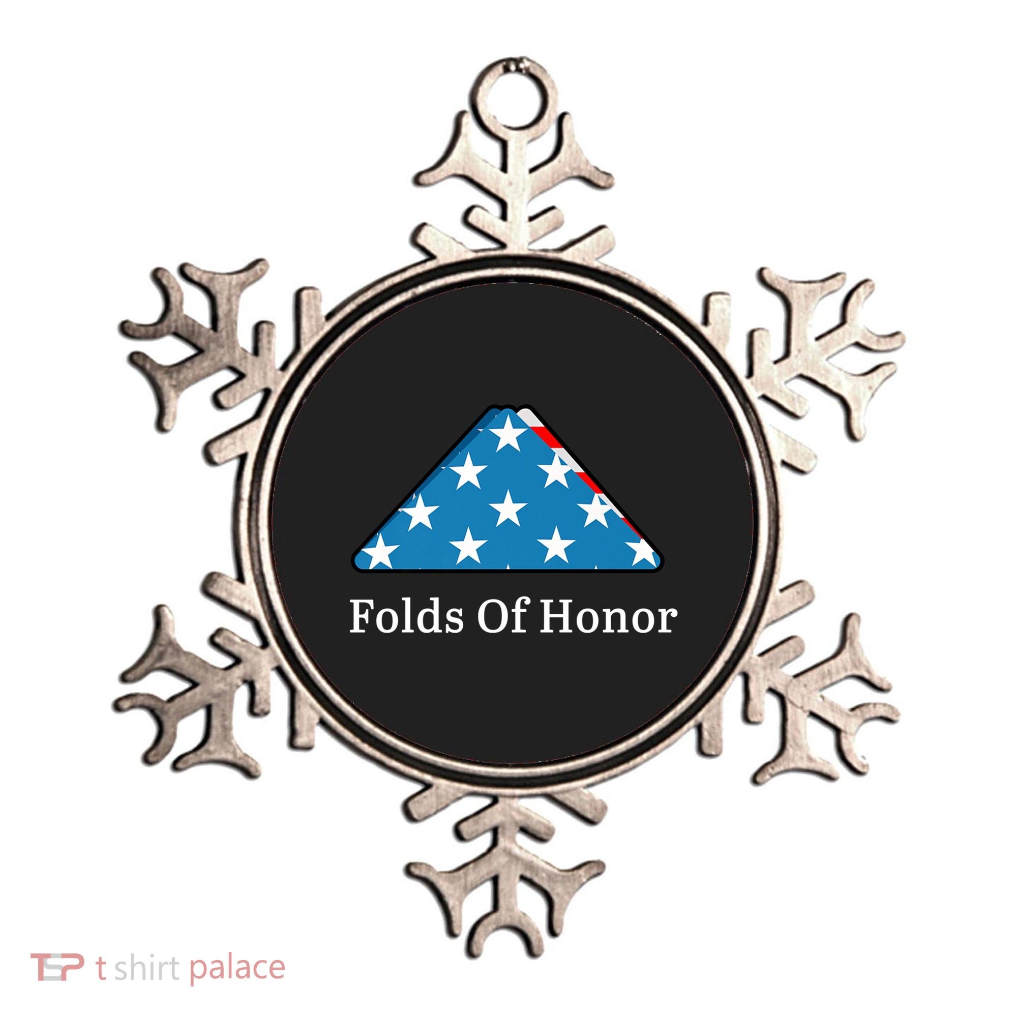 Folds Of Honor Fallen Military First Responders Patriotic Gift Ornament