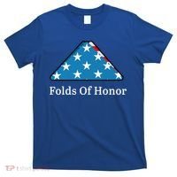 Folds Of Honor Fallen Military First Responders Patriotic Gift T-Shirt thumb 0
