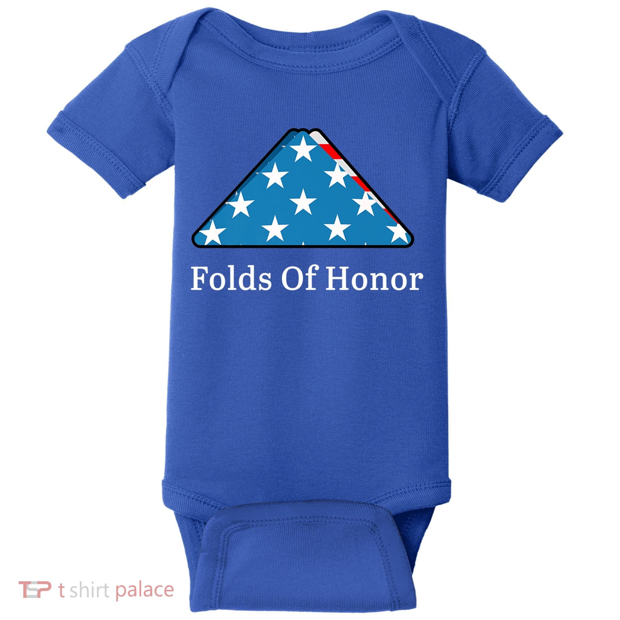 Folds Of Honor Fallen Military First Responders Patriotic Gift Baby Bodysuit