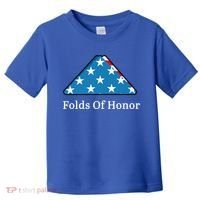 Folds Of Honor Fallen Military First Responders Patriotic Gift Toddler T-Shirt thumb 0