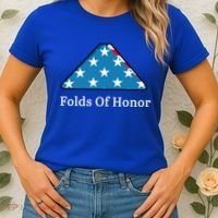 Folds Of Honor Fallen Military First Responders Patriotic Gift Women's T-Shirt thumb 2