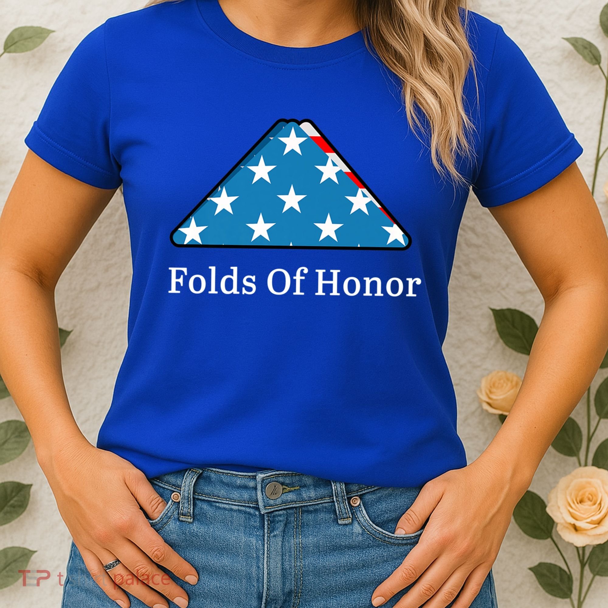 Folds Of Honor Fallen Military First Responders Patriotic Gift Women's T-Shirt
