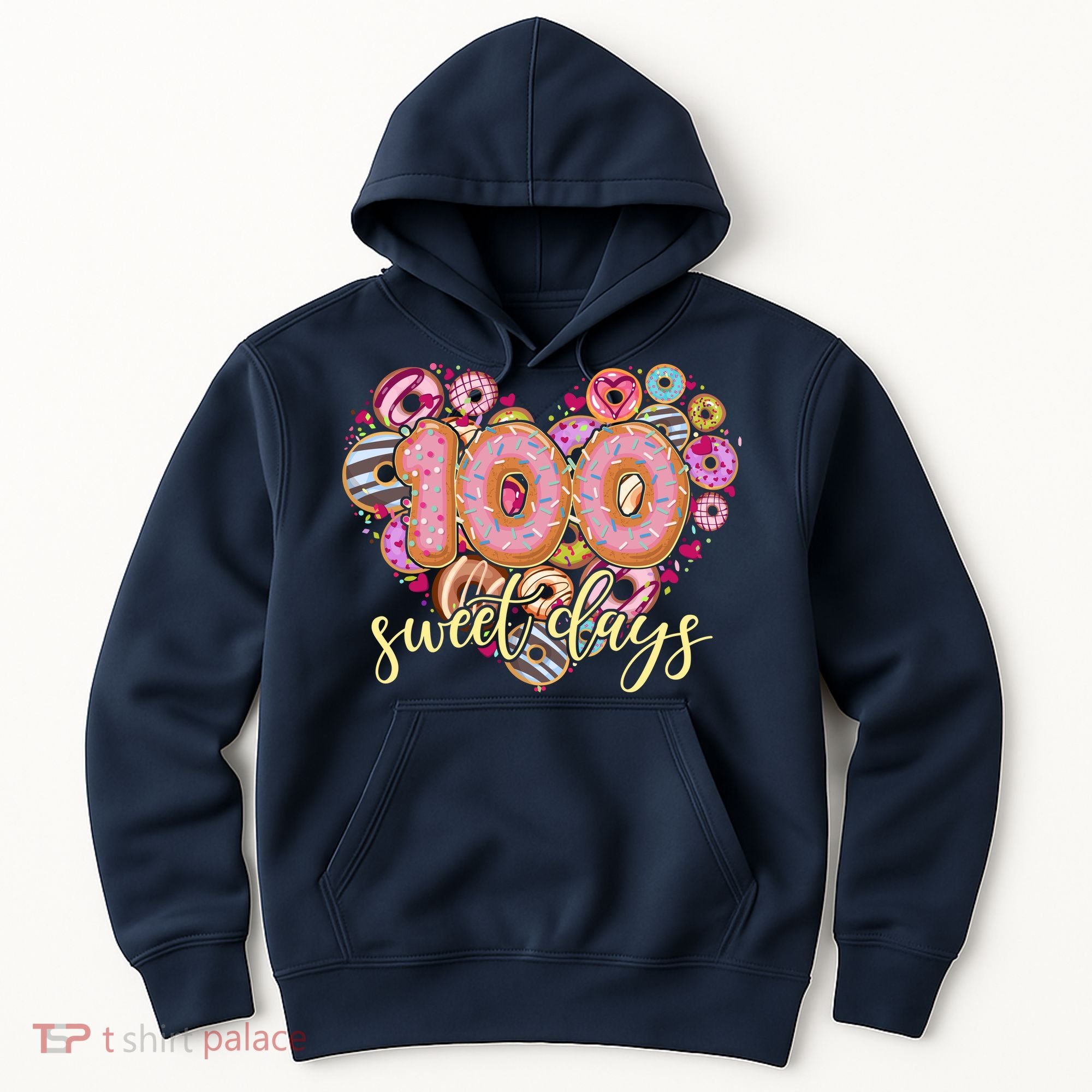 Funny One Hundred 100 Sweet Days Of School Donuts Hoodie