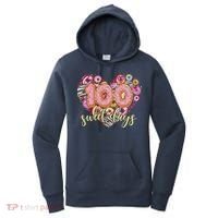 Funny One Hundred 100 Sweet Days Of School Donuts Women's Hoodie thumb 0
