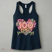 Funny One Hundred 100 Sweet Days Of School Donuts Women's Tank Top thumb 3