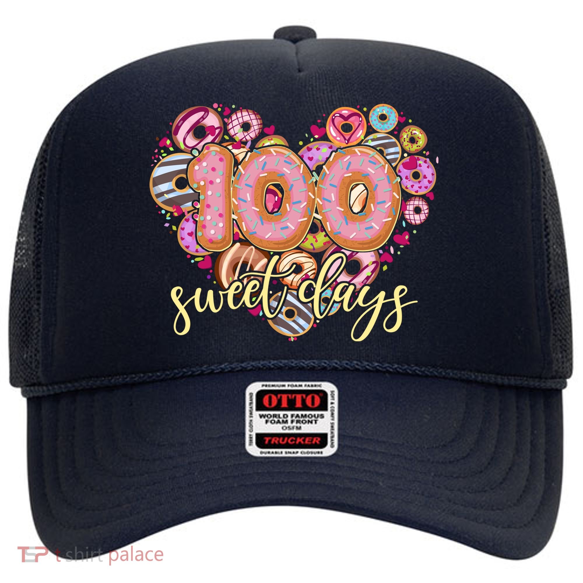 Funny One Hundred 100 Sweet Days Of School Donuts Hat