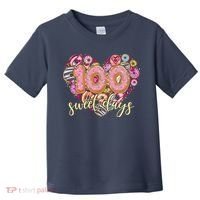 Funny One Hundred 100 Sweet Days Of School Donuts Toddler T-Shirt thumb 0