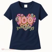 Funny One Hundred 100 Sweet Days Of School Donuts Women's T-Shirt thumb 0