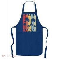 Family Ohana Hawaiian Retro Hawaii Tropical Summer Vacation Gift Apron thumb 0