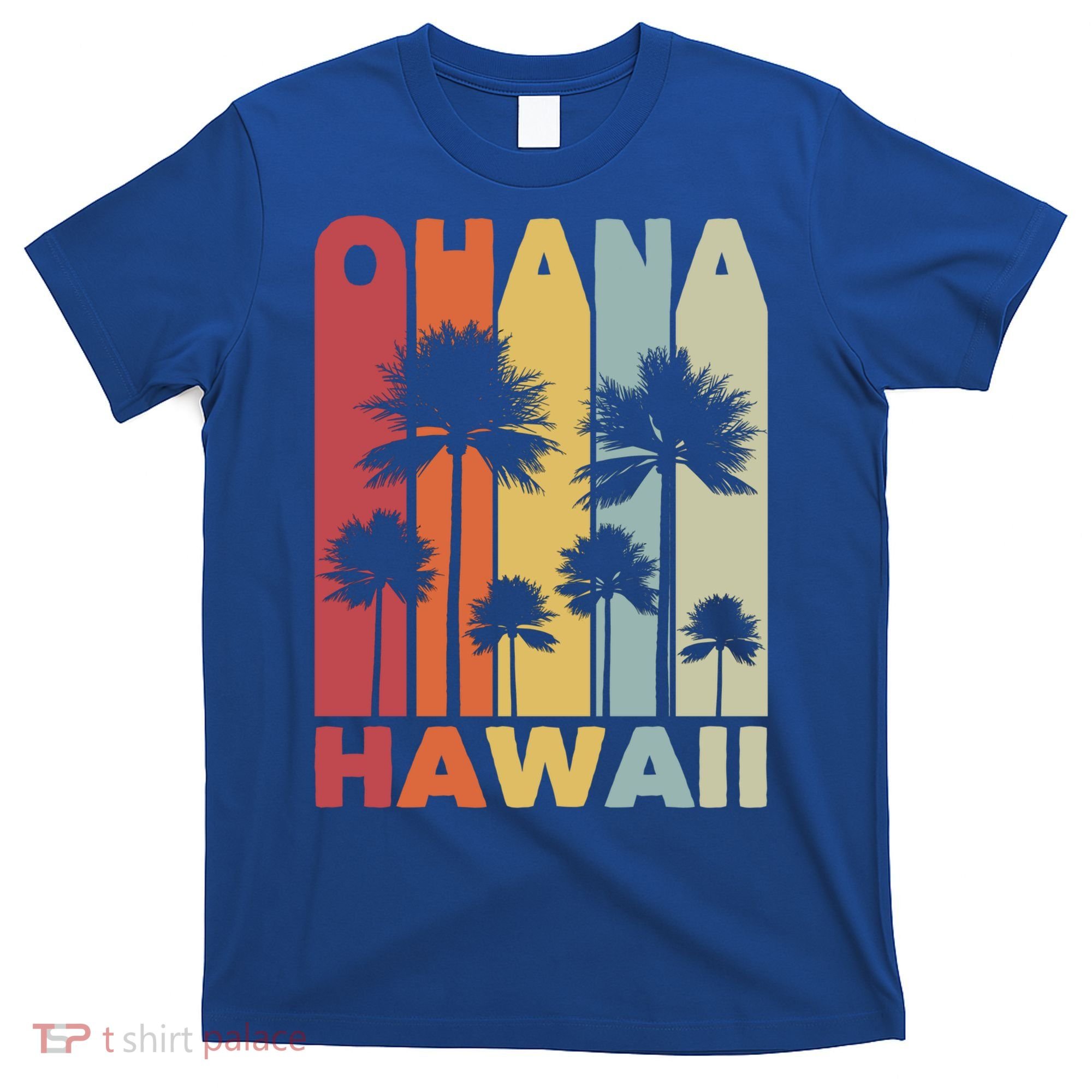 Family Ohana Hawaiian Retro Hawaii Tropical Summer Vacation Gift T-Shirt