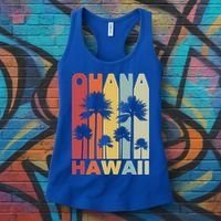 Family Ohana Hawaiian Retro Hawaii Tropical Summer Vacation Gift Women's Tank Top thumb 3